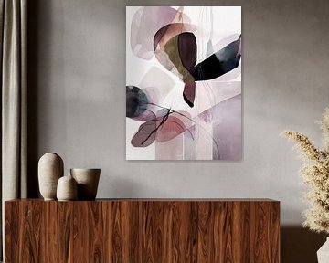 Abstraction gris lilas