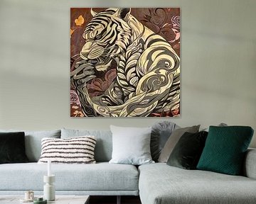 The Tiger, Motif 2 by zam art