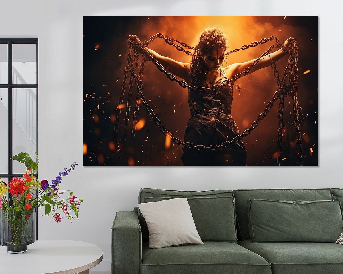 Example of the artwork in a room