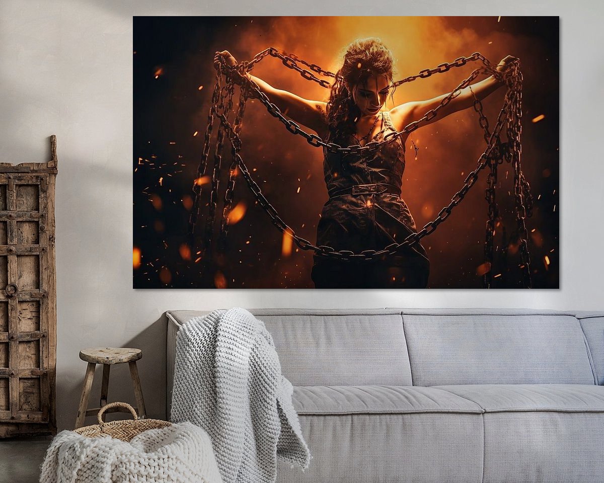 Example of the artwork in a room