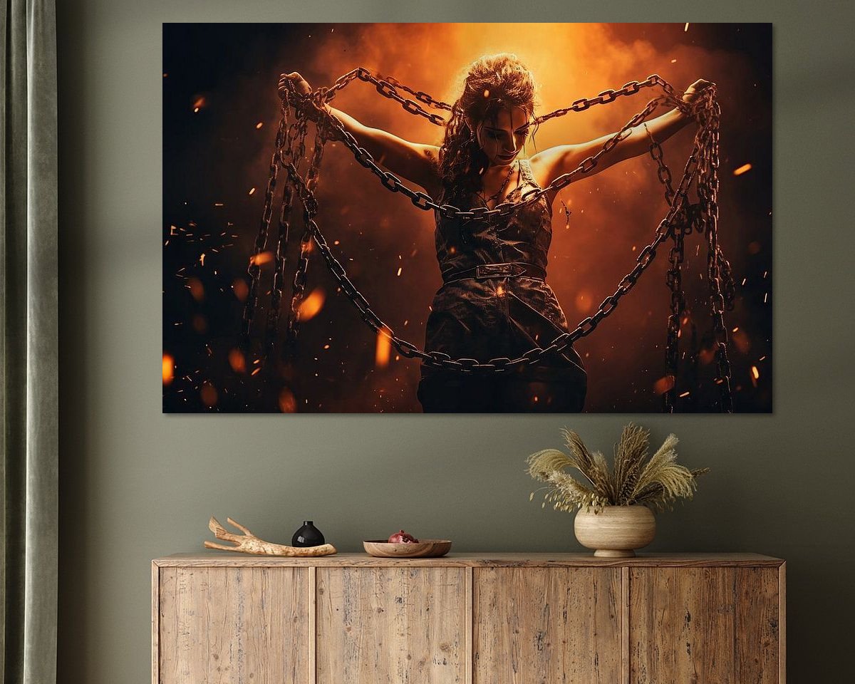 Example of the artwork in a room