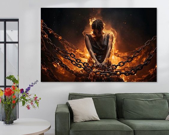 Example of the artwork in a room