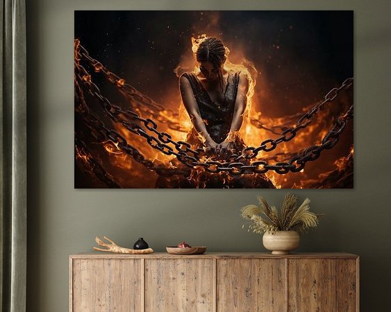 Example of the artwork in a room