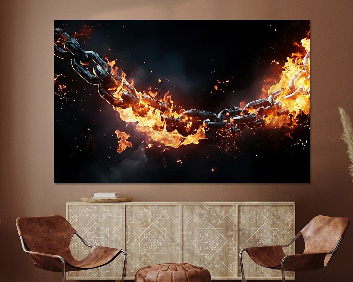 Example of the artwork in a room