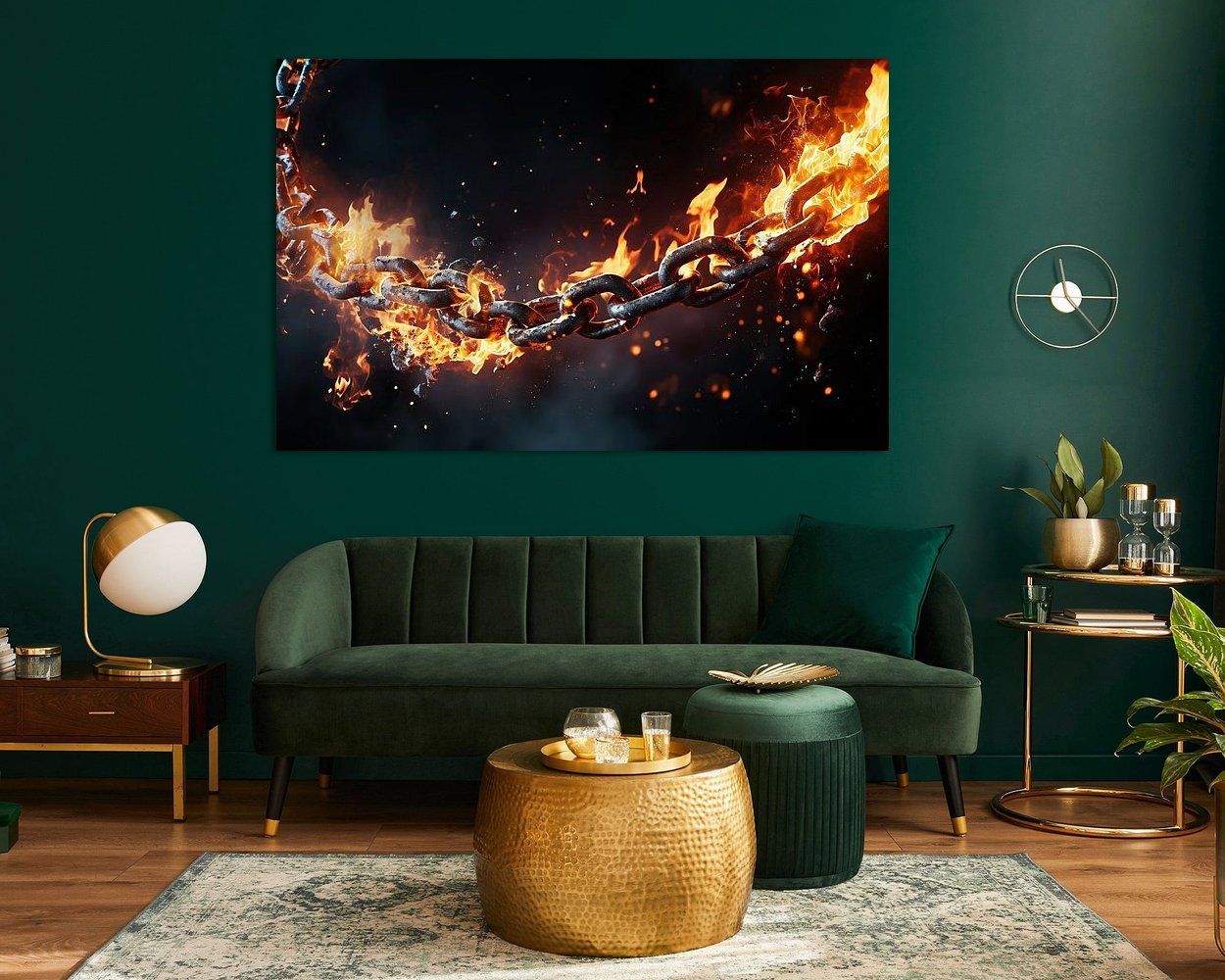Example of the artwork in a room