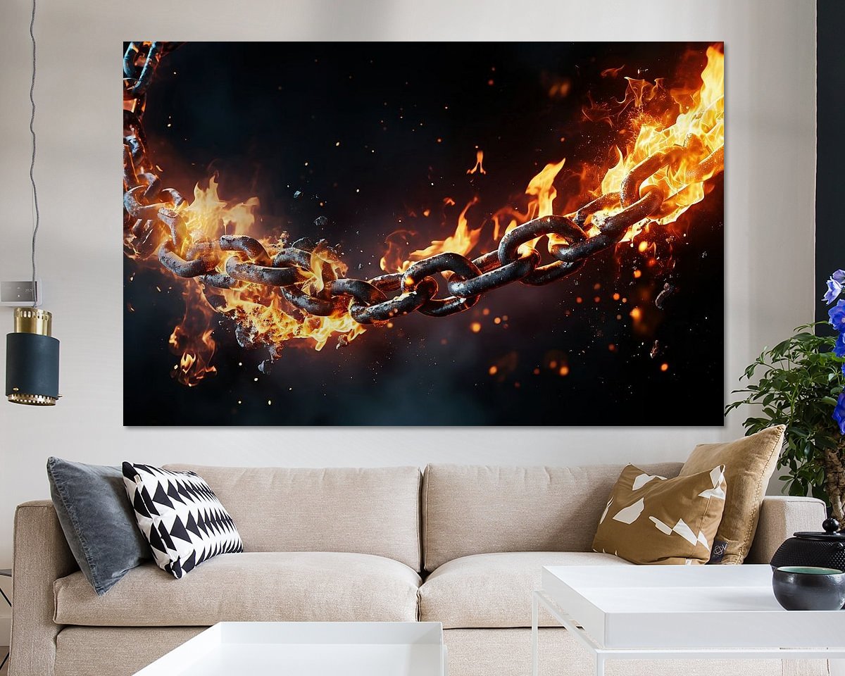 Example of the artwork in a room