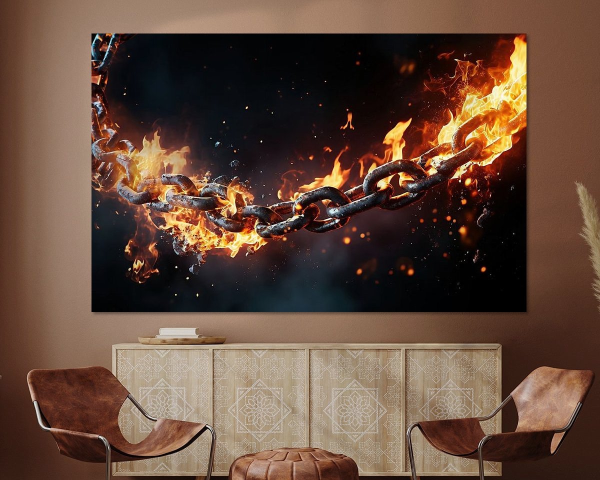Example of the artwork in a room