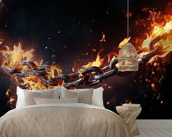 Example of the artwork in a room