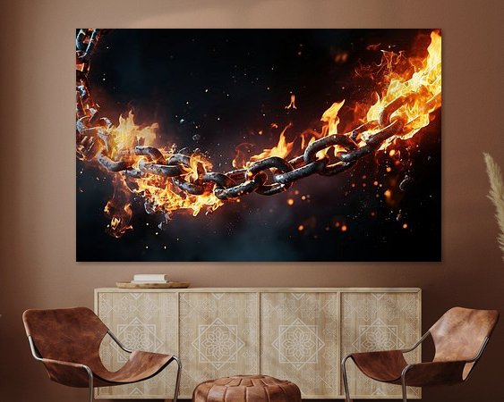 Example of the artwork in a room