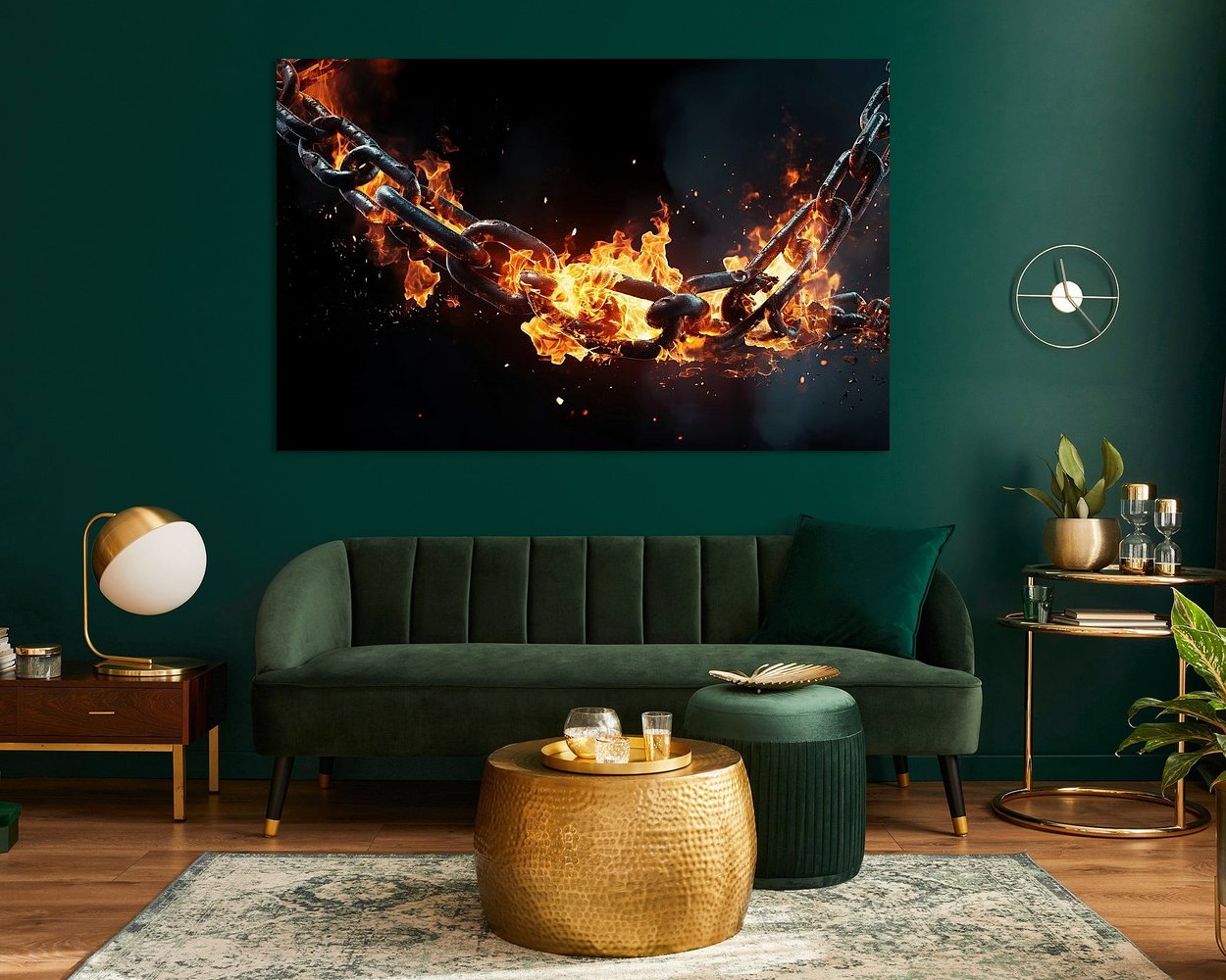 Example of the artwork in a room
