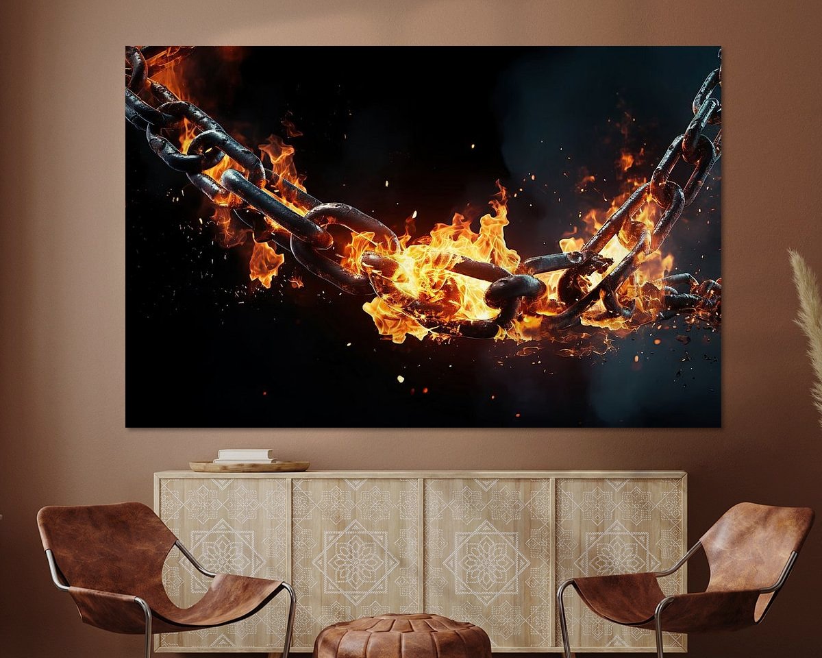 Example of the artwork in a room