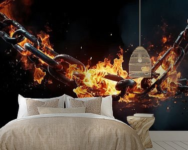 Example of the artwork in a room