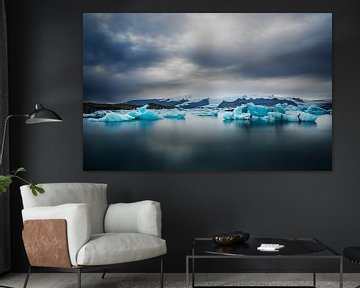 IJsland Gletsjermeer Jökulsárlón van Mark de Weger