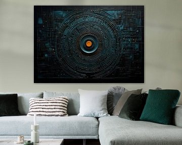 Slaapkamer van Abstract Schilderij