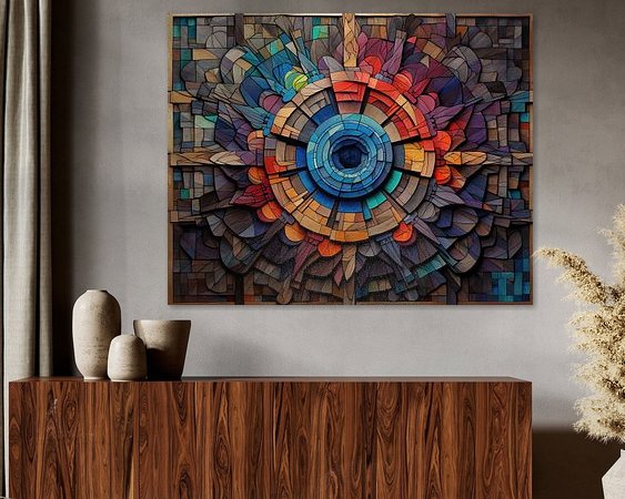 Example of the artwork in a room