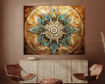 Moderne Mandala 176948 van Abstract Schilderij