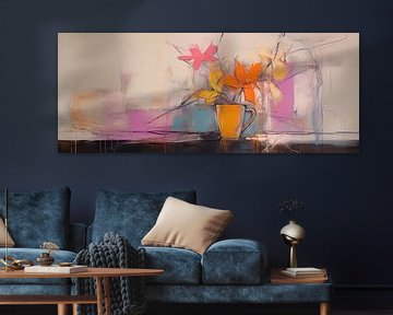 Stilleven Modern 13990 van Abstract Schilderij