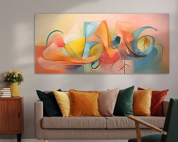 Stilleven Expressionisme 26953 van Abstract Schilderij