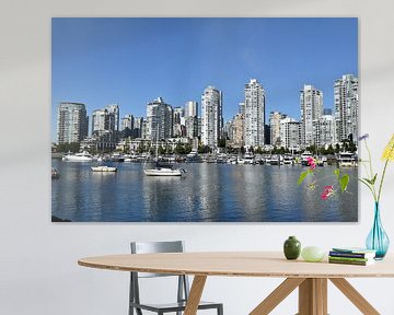 The city of Vancouver in summer by Claude Laprise