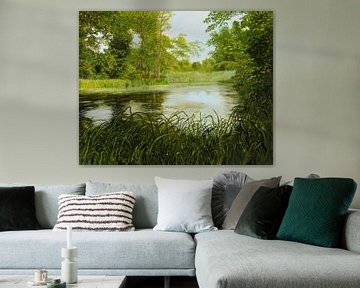 Idylle aan de rivier van Art Demo