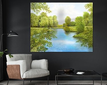 Example of the artwork in a room