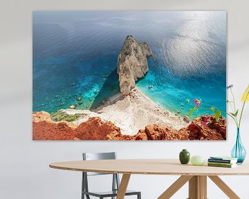 View of a Greek beach by Laura Wubben