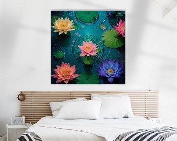 Water lilies 2 by Wilfried van Dokkumburg