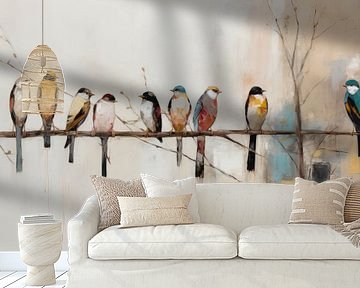 Vogels op een tak van Studio Allee