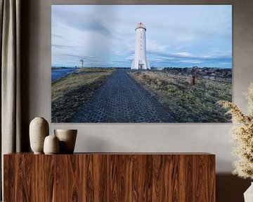 Island (Alter Akranes-Leuchtturm) von Marcel Kerdijk