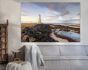 Islande (Vieux phare d'Akranes) sur Marcel Kerdijk