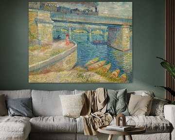 Bruggen over de Seine bij Asnières, Vincent van Gogh