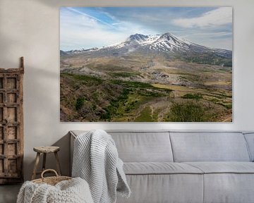 Vulkaan landschap | Mount Saint Helens Washington. van Dennis en Mariska