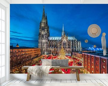 Weihnachtsmarkt in Köln, Deutschland von Michael Abid