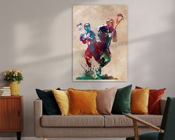 Lacrosse sport art #lacrosse #sport by JBJart Justyna Jaszke