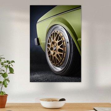 Volkswagen Golf MK1 Rabbit 1976 Manila Grün BBS E26 Felgen