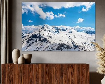 Besneeuwde bergtoppen in de Oostenrijkse Alpen bij de Grossglockner van Sjoerd van der Wal Fotografie