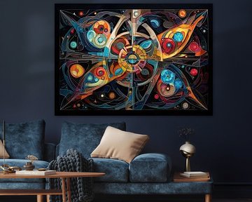 Indrukwekkende Mandala 20296 van Abstract Schilderij