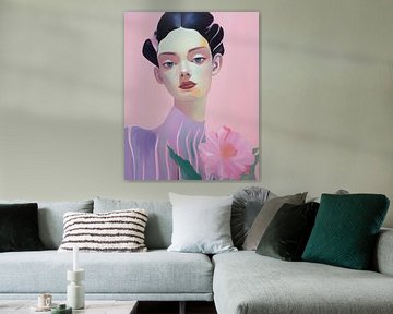 Jolie en rose et violet sur Carla Van Iersel