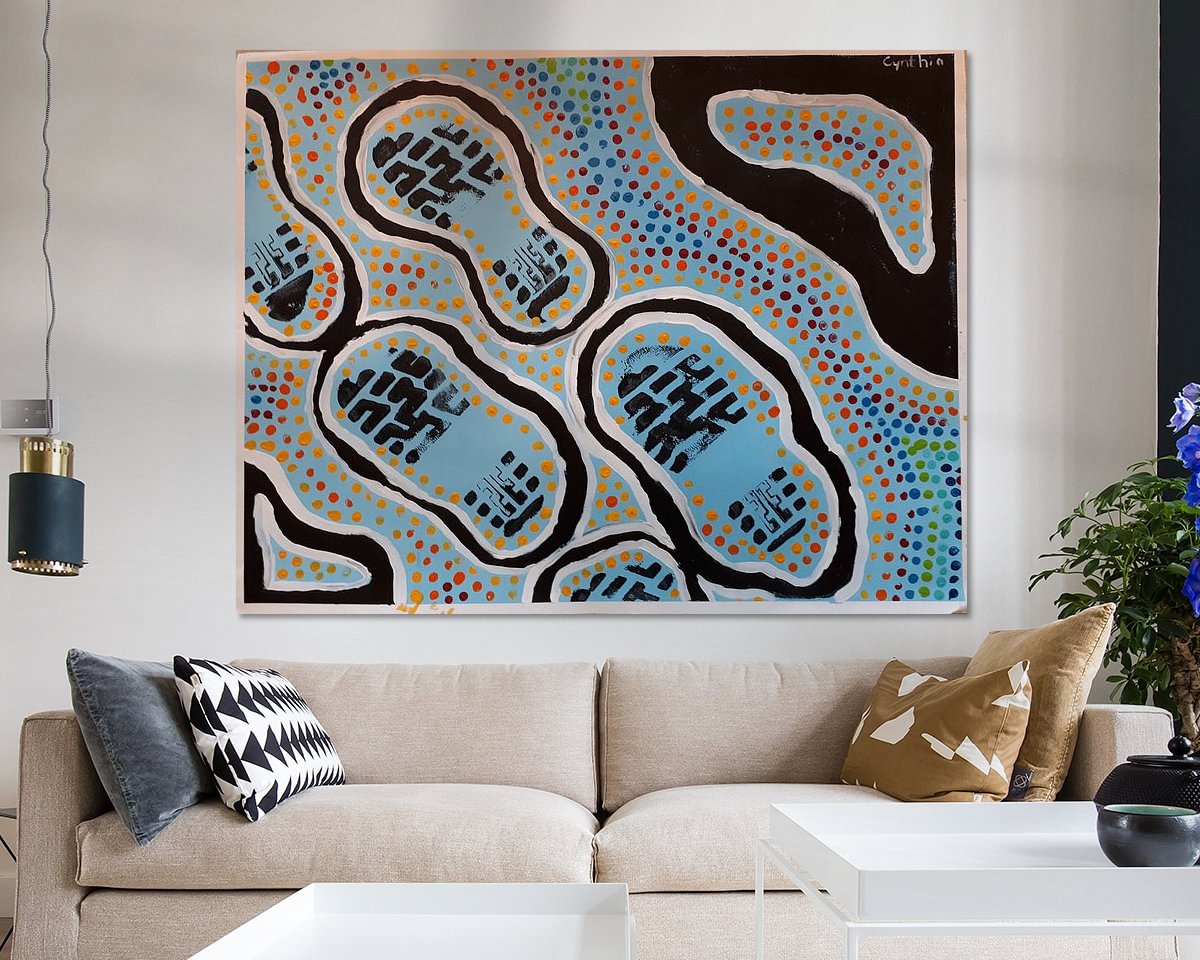Example of the artwork in a room