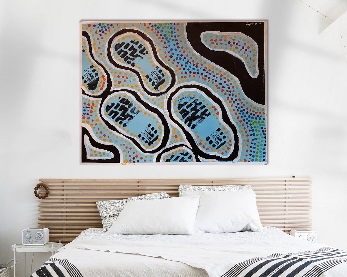 Example of the artwork in a room