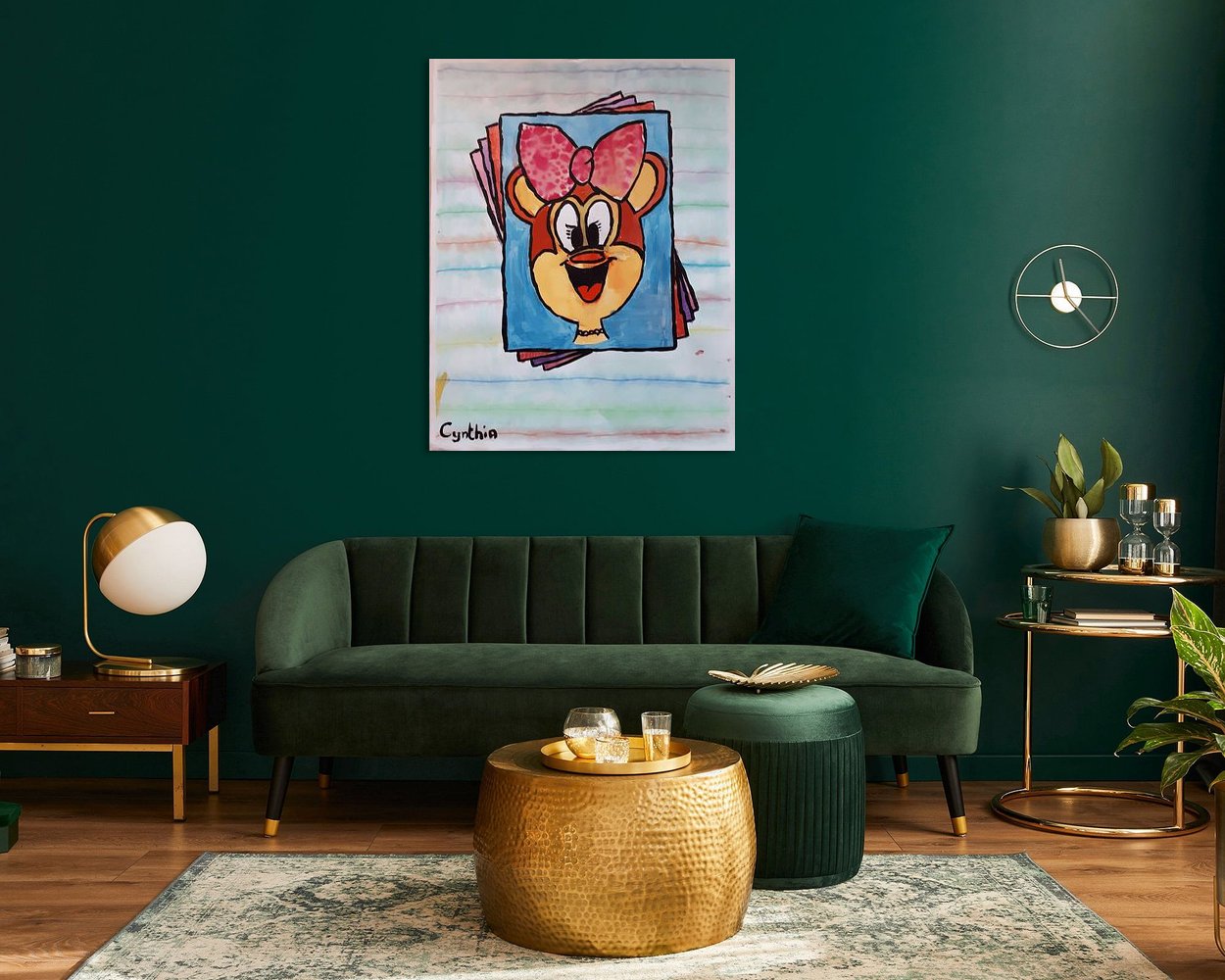 Example of the artwork in a room