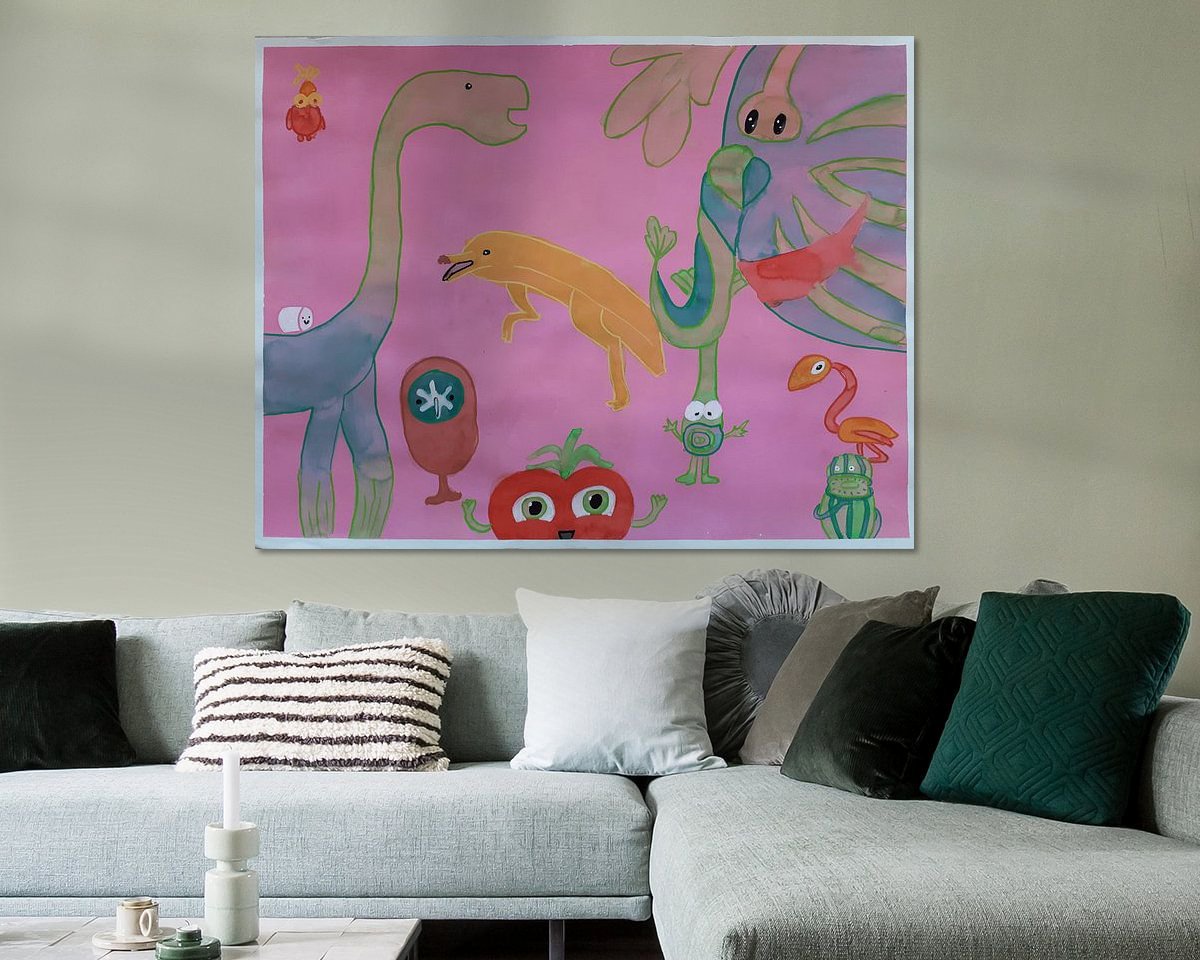 Example of the artwork in a room