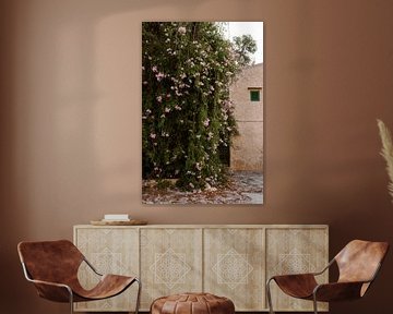 Florale Wand, Mallorca von Joke van Veen