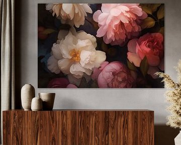 Blumen in Hülle und Fülle, Pastellfarben von Studio Allee