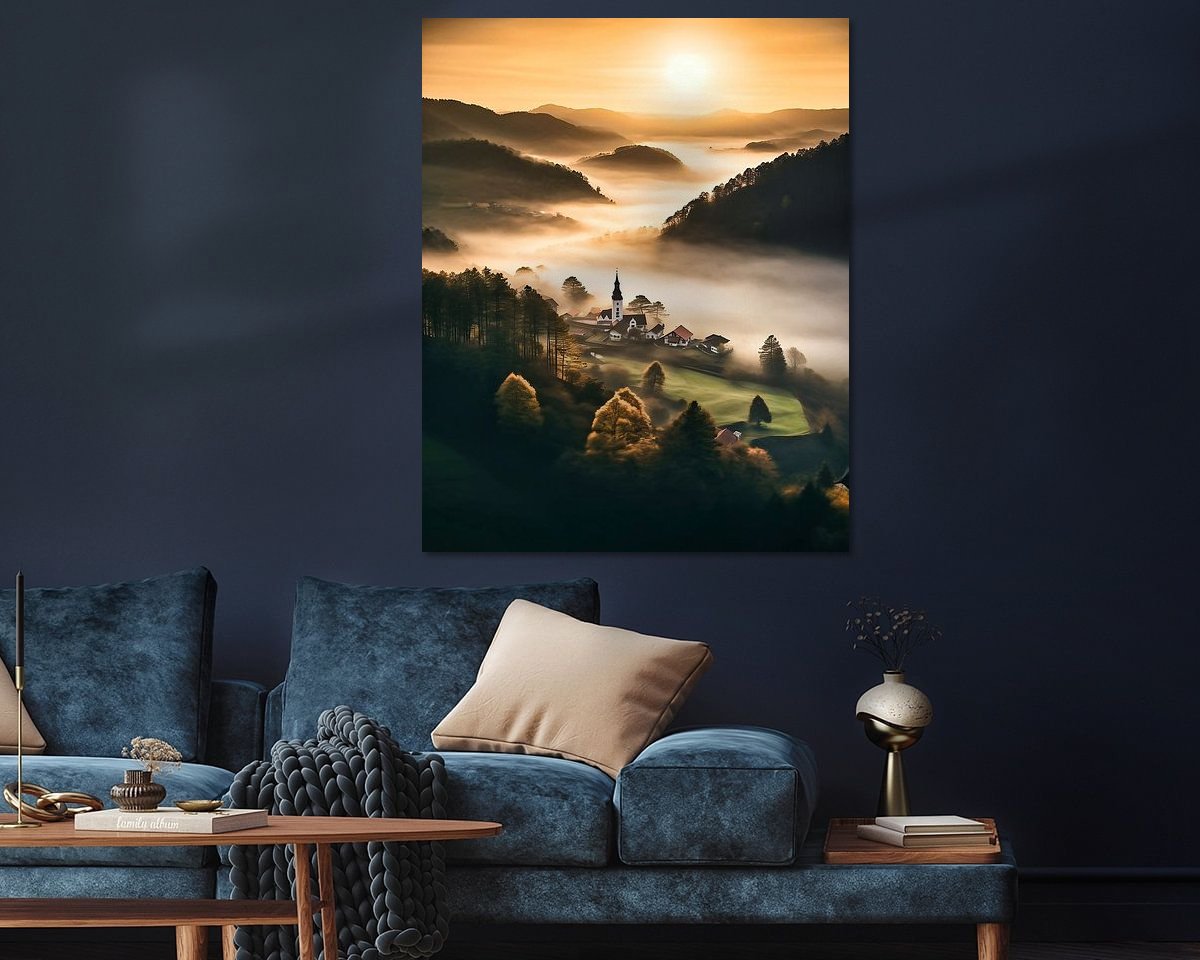 Example of the artwork in a room