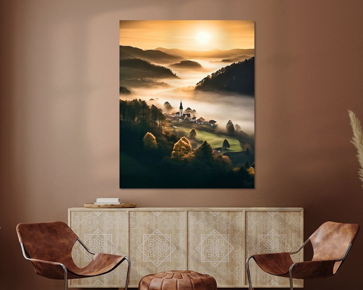Example of the artwork in a room
