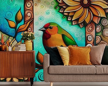 Example of the artwork in a room