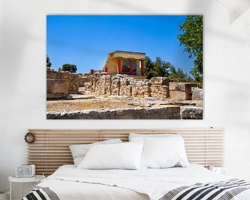 Het paleis van Knossos op het Griekse eiland Kreta van David Esser