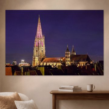 Freiburg Cathedral Illuminated