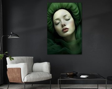 Groene vrouw van Wall Wonder